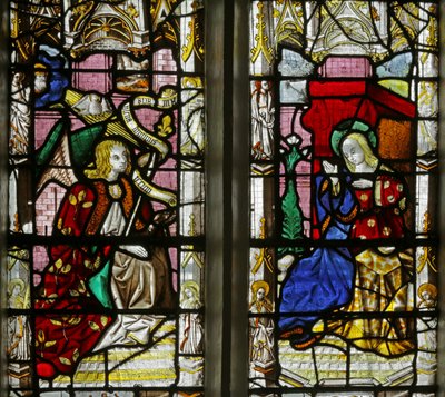 Window depicting the Annunciation by French School